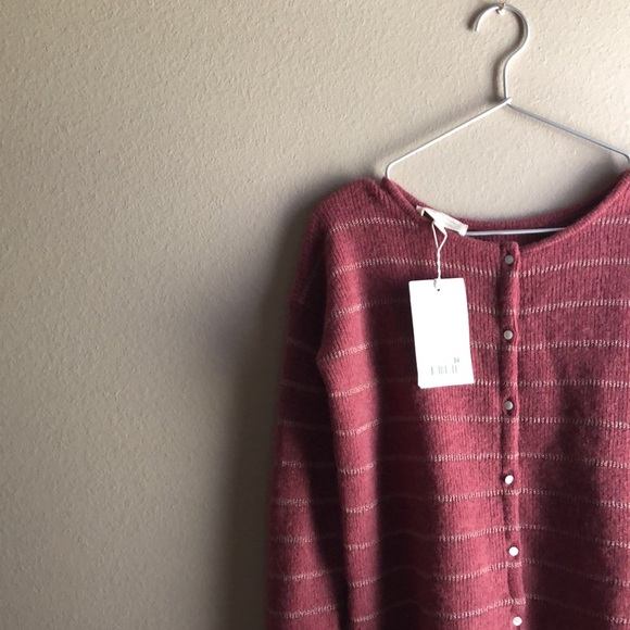 NWT Sezane gaspard cardigan dark rosewood! - Picture 6 of 7